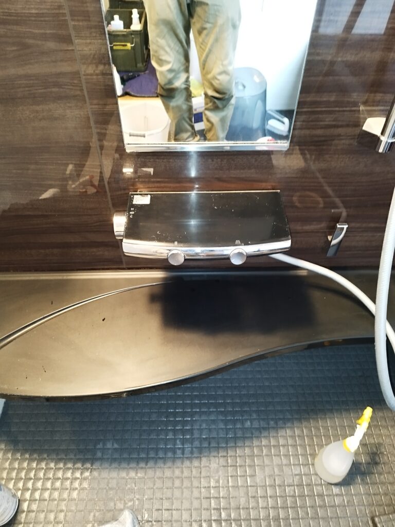 鏡のように映ります。