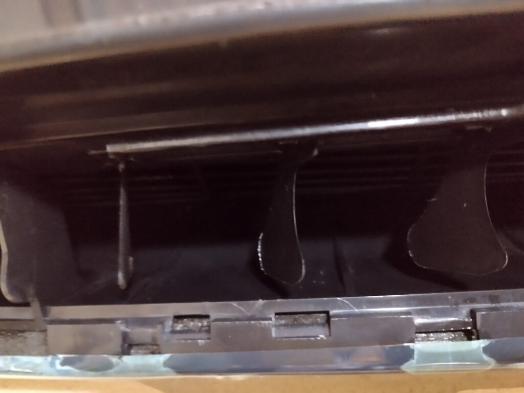 洗浄後のファン。（見えずらくて、申し訳ありません。）