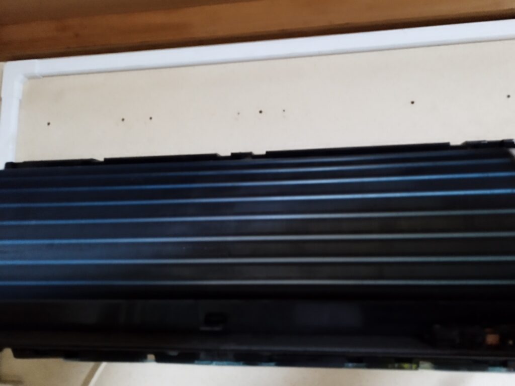 洗浄後の熱交換器。